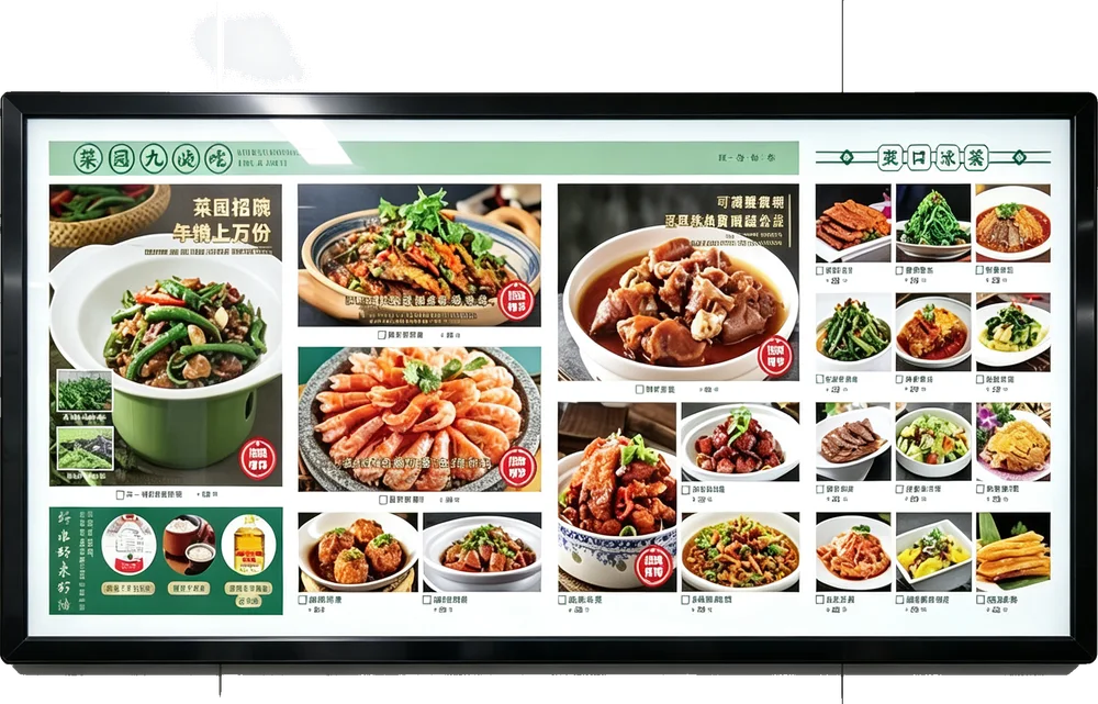 菜谱展示屏